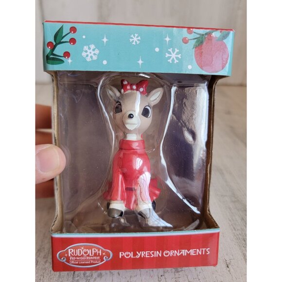 Rudolph Red-Nosed reindeer Clarice ornament Xmas - Picture 2 of 6